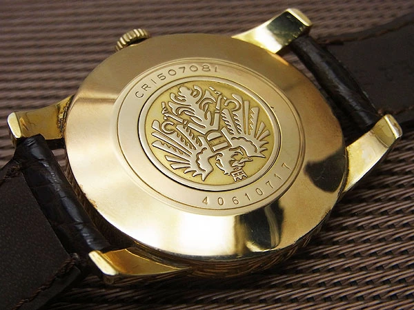 シチズン クロノメーター 31石 Ref.CR1507081 14K GOLD FILLED シルバーダイヤル 大鷲メダリオン 手巻き Citizen Chronometer [代行おまかせコース]