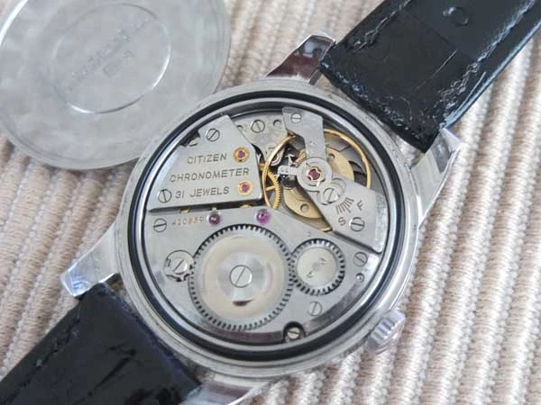 シチズン クロノメーター Citizen Chronometer 手巻き 31石 CR1507051 SS 美品