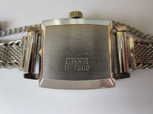 セイコー 11-7300 14KWG 21石 レディース 手巻き SEIKO 2針