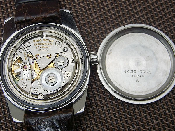 44KS キングセイコー クロノメーター 後期型 4420-9990 27石 SS 獅子メダリオン 手巻き KING SEIKO CHRONOMETER [代行おまかせコース]