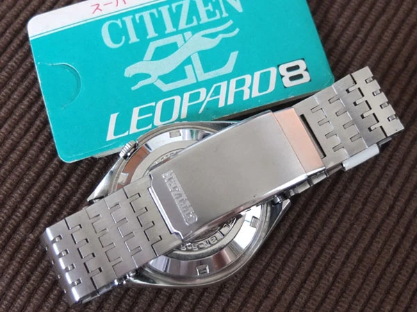 シチズン レオパール CITIZEN LEOPARD ハイビート 28800 Cal.7700 デイデイト ターンプッシュ式 カラーダイヤル 9面カットガラス 24石 自動巻 未使用品