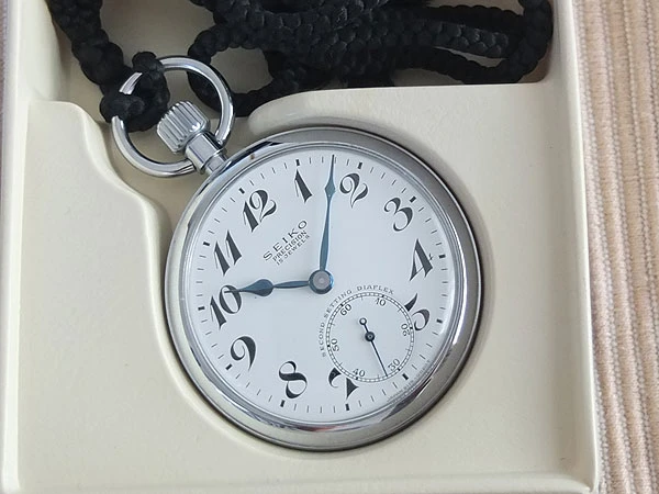 セイコー SEIKO 19セイコー 懐中時計 ブルースチール針 PRECISION 15石 秒規