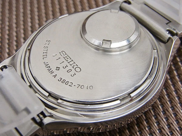 セイコー クォーツ QR 3862-7010 SS シルバーダイヤル デイト ブレス仕様 SEIKO 38QUARTZ [代行おまかせコース]