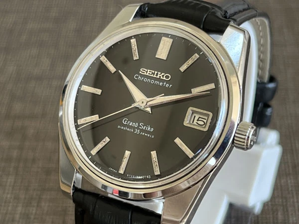 セイコー SEIKO グランドセイコー 5722-9990 獅子メダリオン ブラック文字盤