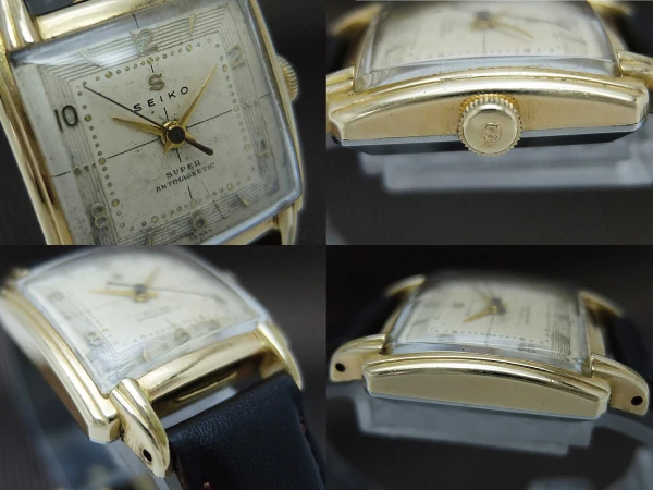 セイコー スーパー 角型 14K GOLD FILLED/SS Sマーク 手巻き アンティーク SEIKO SUPER [代行おまかせコース]