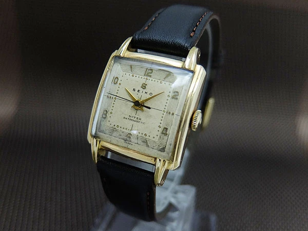 セイコー スーパー 角型 14K GOLD FILLED/SS Sマーク 手巻き アンティーク SEIKO SUPER [代行おまかせコース]