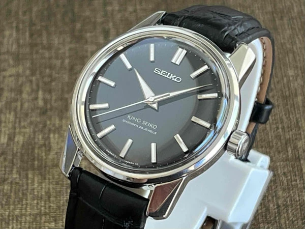 キングセイコー KINGSEIKO 44999 ブラック文字盤 カマ型秒規制装置付き