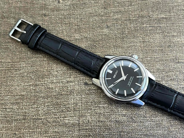 キングセイコー KINGSEIKO 44999 ブラック文字盤 カマ型秒規制装置付き