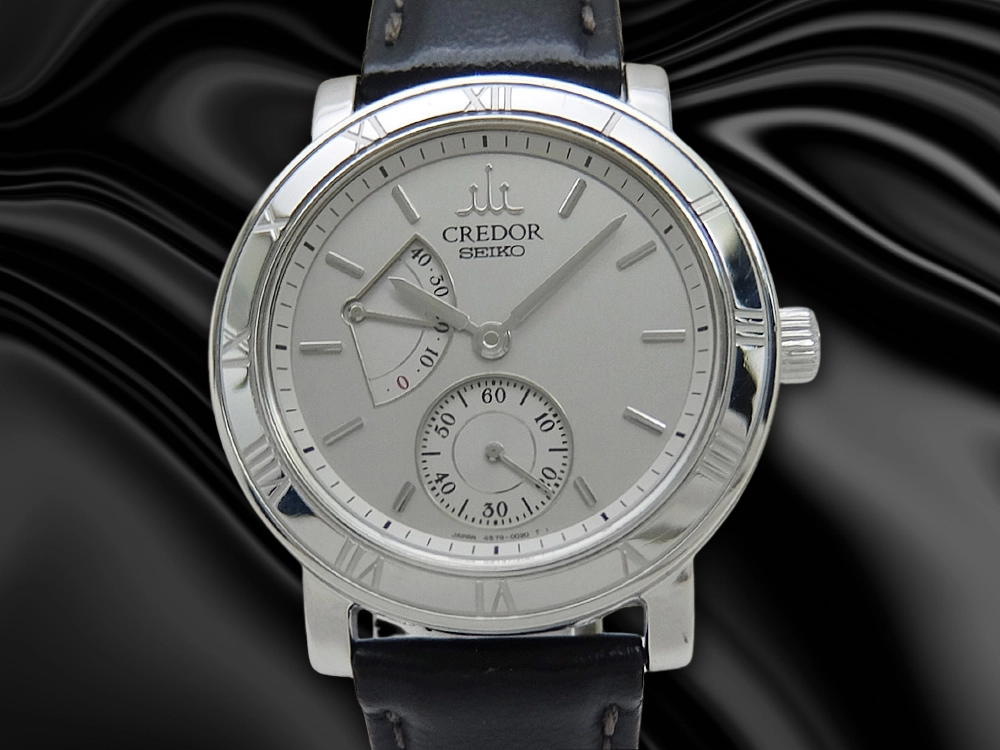 セイコー クレドール パワーリザーブ 4S79-0020 SS シルバーダイヤル ベルト仕様 手巻き SEIKO CREDOR [代行おまかせコース]