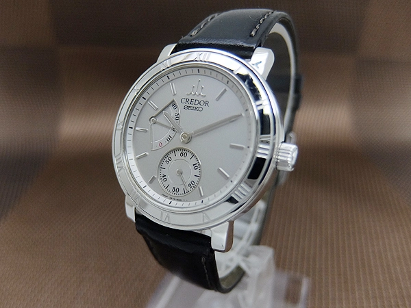 セイコー クレドール パワーリザーブ 4S79-0020 SS シルバーダイヤル ベルト仕様 手巻き SEIKO CREDOR [代行おまかせコース]