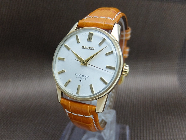 キングセイコー セカンドモデル Ref.44-2000 AGF金張り 盾メダリオン シルバーダイヤル 手巻き 44KS KING SEIKO 2nd [代行おまかせコース]