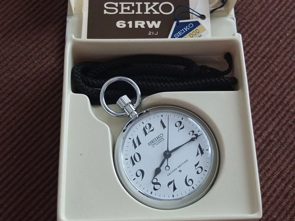 セイコー SEIKO 鉄道時計 19セイコー 懐中時計 プレシジョン 21石 セコンドセッティング 手巻き 未使用品 BOX等付属