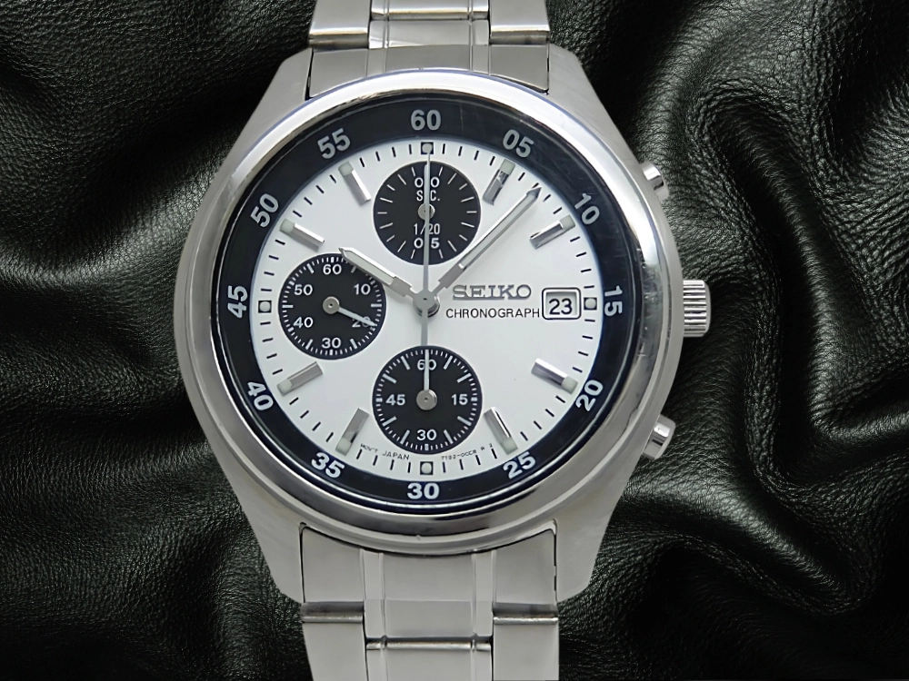 セイコー クロノグラフ 7T92-0CC0 SS パンダダイヤル ブレス仕様 クオーツ SEIKO CHRONOGAPH [代行おまかせコース]