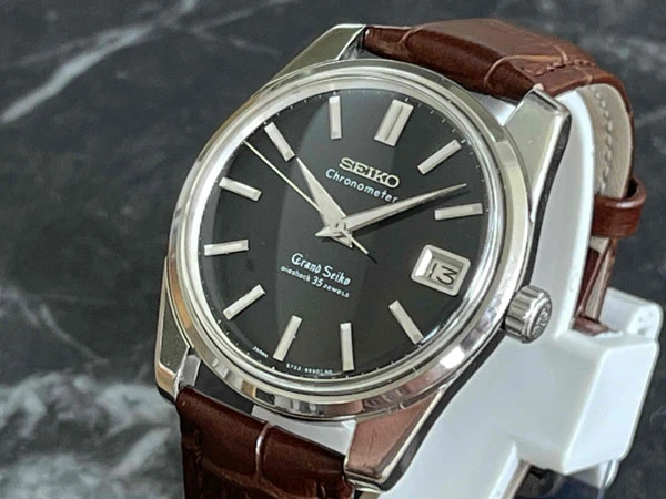 セイコー SEIKO グランドセイコー セルフデーター 5722-9990 ブラック文字盤 獅子メダリオン 57GS