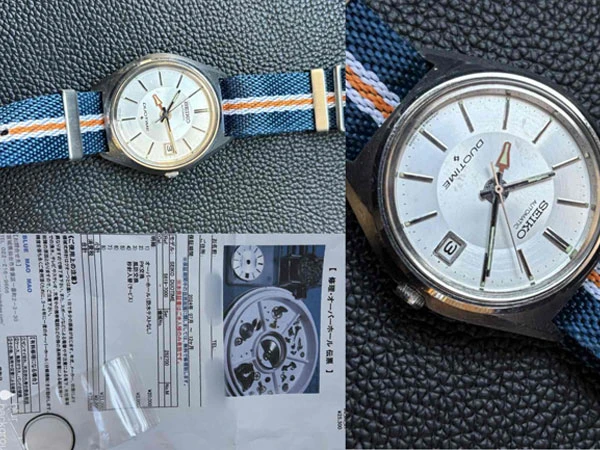 セイコー デュオタイム SEIKO DUOTIME 5619-7000 GMT機能 カレンダ 一付 自動巻 オーバーホール済(2024年7月実施) 修理表付 好調稼働