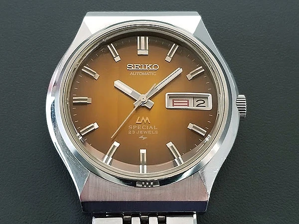 セイコー SEIKO LM ロードマチック スペシャル 5216-7040 ブラウン カットガラス オーバーホール済み