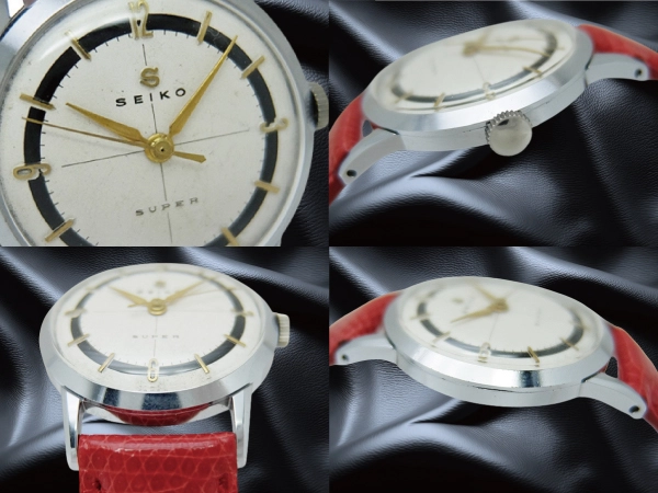 セイコー スーパー Ref.12083 メッキ/SS Sマーク 変わり文字盤 手巻き 3色ベルト  アンティーク SEIKO SUPER [代行おまかせコース]