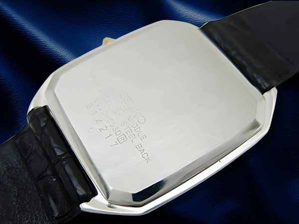 セイコー ドルチェ 6020-5930 PDP/SGP/SS ブラックダイヤル 薄型クォーツ 美品モデル SEIKO QUARTZ Dolce [代行おまかせコース]