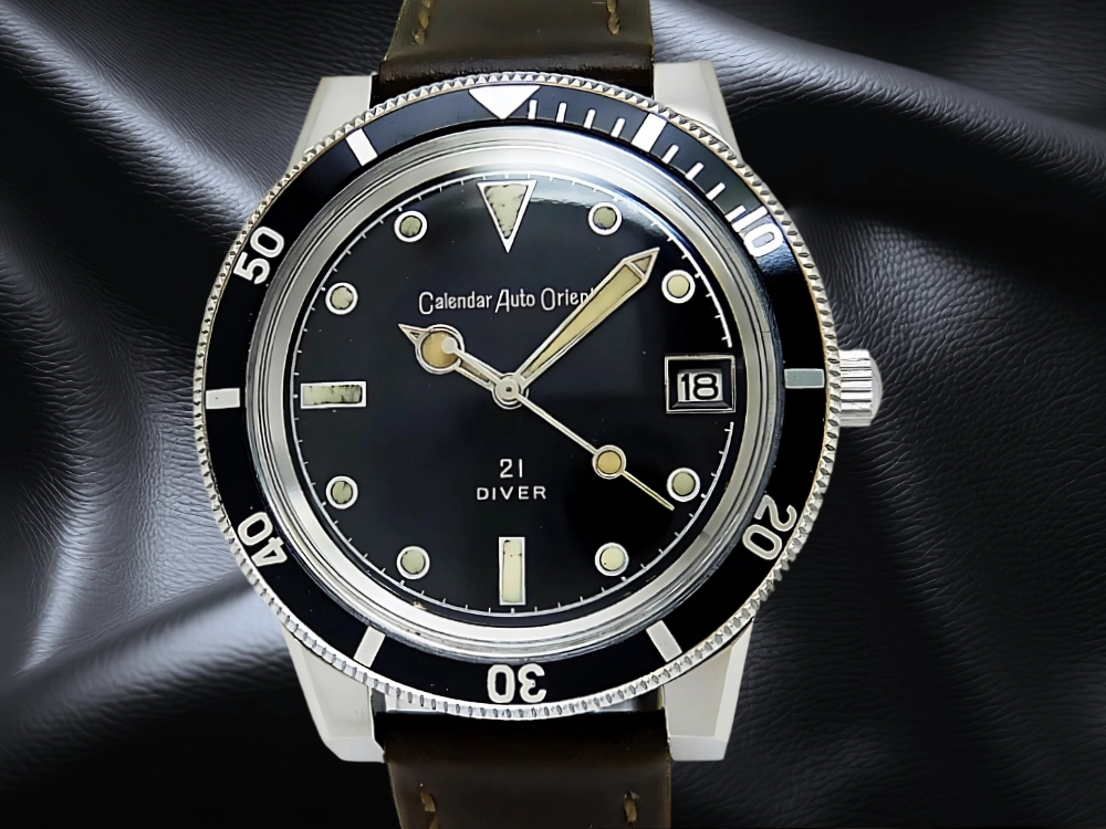 カレンダー オート オリエント Ref.T-19755 Cal.670 SS 艶ありブラックダイヤル  オートマチック Calendar Auto Orient 21DIVER [代行おまかせコース]