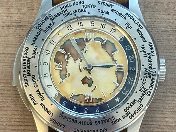シェルマン ワールドタイム ミニッツリピーター クロワゾネダイヤル Ref.6880-T003699 TA 200本限定モデル クオーツ BOX付属 SHELLMAN WORLD TIME MINUTE REPEATER