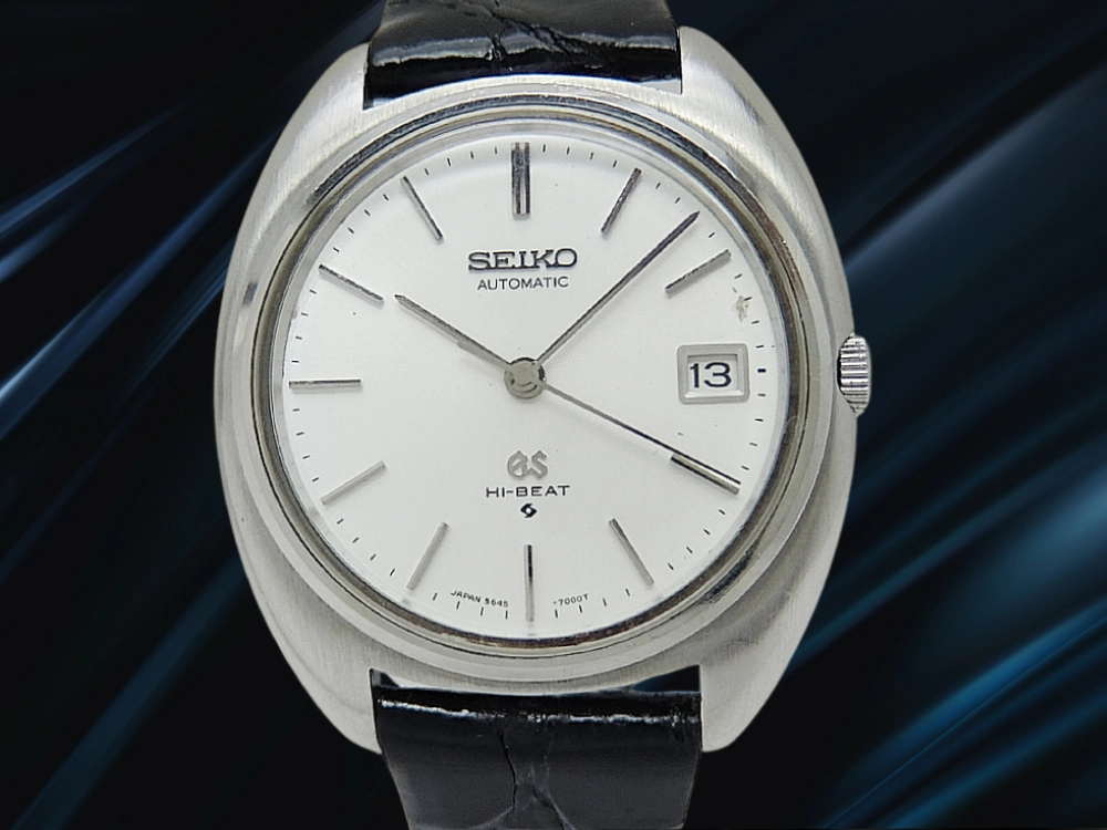 グランドセイコー 5645-7000 SS  シルバーダイヤル GSメダリオン SEIKOベルト オートマチック GS基準合格証明書付属 GRAND SEIKO 56GS [代行おまかせコース]