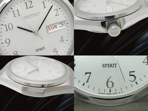 セイコー スピリット 7N93-7000 SS シルバーダイヤル ブレス仕様 クオーツ SEIKO SPIRIT [代行おまかせコース]