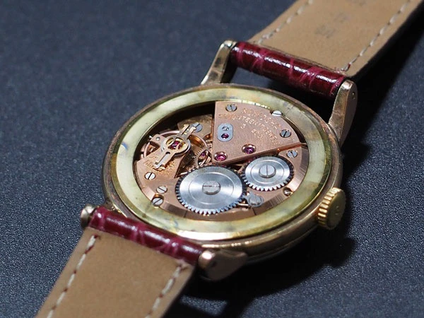 セイコー スーパー 17石 SEIKO SUPER ANTISHOCK 1950‘s 赤機械 手巻き アンティーク SEIKO製新品ベルト付き