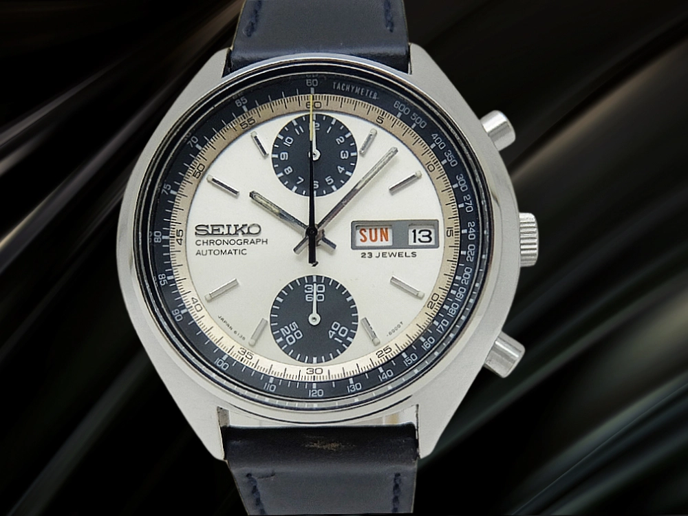 セイコー クロノグラフ ベビーパンダ 23石 6138-8000 Cal.6138B SS シルバーダイヤル オートマチック CHRONOGRAPH [代行おまかせコース]