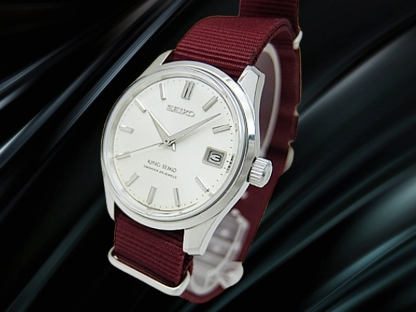 キングセイコー セカンドモデル 前期型 25石 4402-8000 SS シルバーダイヤル 盾メダリオン 手巻き KING SEIKO 44KS [代行おまかせコース]