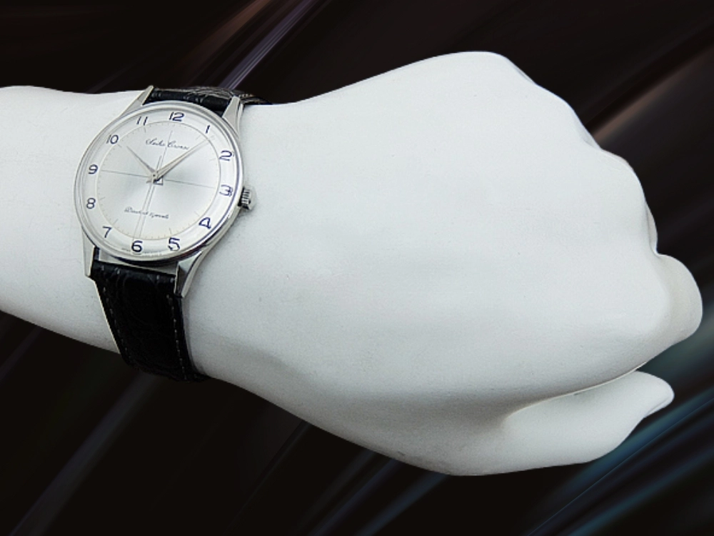 セイコー クロノス 21石 15024D SS シルバーダイヤル クロスライン SEIKO尾錠 アンティーク 手巻き SEIKO Cronos [代行おまかせコース]