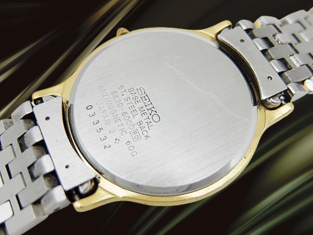 セイコー ドルチェ 9530-6000 GP/SS コンビケース グレーダイヤル 薄型クォーツ ブレス仕様 SEIKO QUARTZ Dolce [代行おまかせコース]