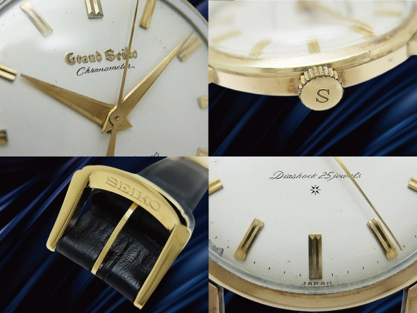 グランドセイコー ファーストモデル クロノメーター J14070 Cal.3180 14K GOLD FILLED SDダイヤル アップライトロゴ 獅子メダリオン SEIKO尾錠 手巻き GRAND SEIKO GS 1st [代行おまかせコース]