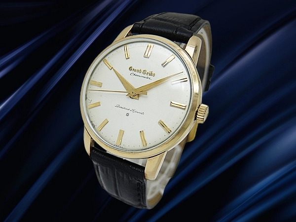グランドセイコー ファーストモデル クロノメーター J14070 Cal.3180 14K GOLD FILLED SDダイヤル アップライトロゴ 獅子メダリオン SEIKO尾錠 手巻き GRAND SEIKO GS 1st [代行おまかせコース]
