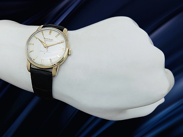グランドセイコー ファーストモデル クロノメーター J14070 Cal.3180 14K GOLD FILLED SDダイヤル アップライトロゴ 獅子メダリオン SEIKO尾錠 手巻き GRAND SEIKO GS 1st [代行おまかせコース]