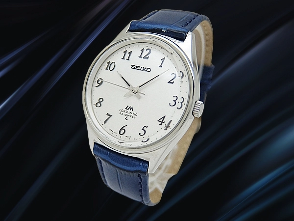 セイコー ロードマチック 23石 5601-9000 SS ワンピースケース リネンダイヤル ベルト仕様 オートマチック SEIKO LORD MATIC 23JEWELS [代行おまかせコース]