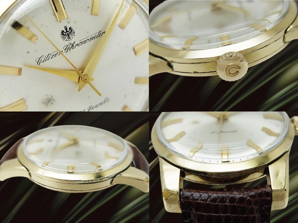 シチズン クロノメーター 31石 Ref.CR1507081 100 MICRONS GOLD FILLED シルバーダイヤル 大鷲メダリオン 手巻き Citizen Chronometer [代行おまかせコース]