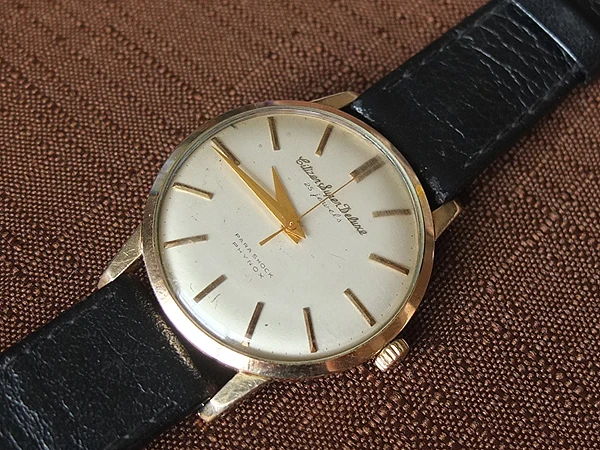 シチズン CITIZEN Super Deluxe スーパーデラックス 初期モデル 手巻き 25石 1507089 パラショック 14K 100ミクロン