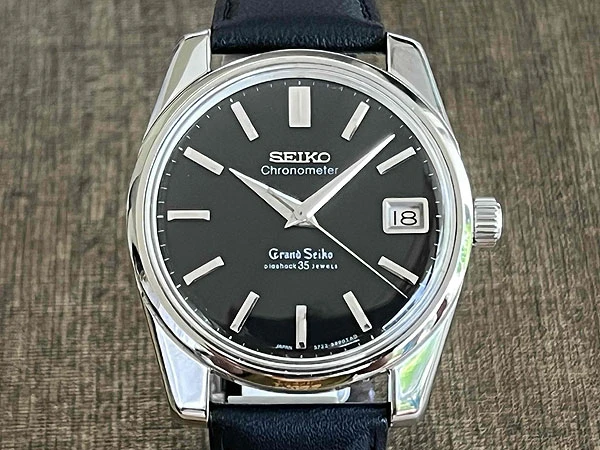 グランドセイコー GRAND SEIKO セカンドモデル 5722-9990 ブラックダイヤル 獅子メダリオン 57GS