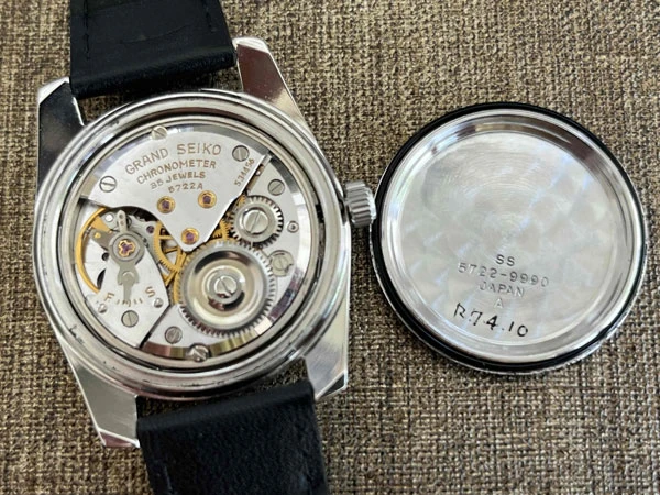グランドセイコー GRAND SEIKO セカンドモデル 5722-9990 ブラックダイヤル 獅子メダリオン 57GS