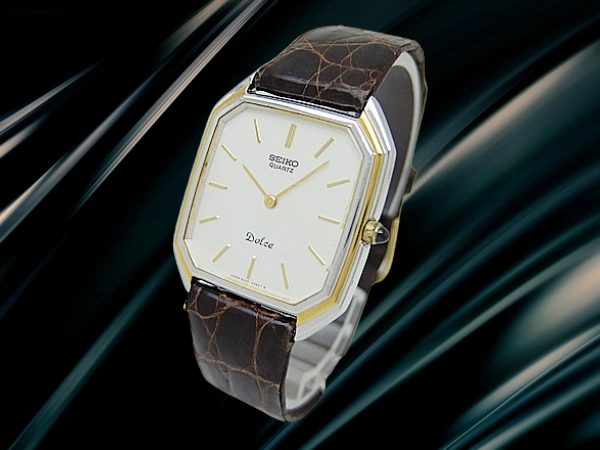 セイコー ドルチェ 6020-5930 PDP/SGP/SS オクタゴン シルバーダイヤル 薄型クォーツ SEIKO QUARTZ Dolce [代行おまかせコース]