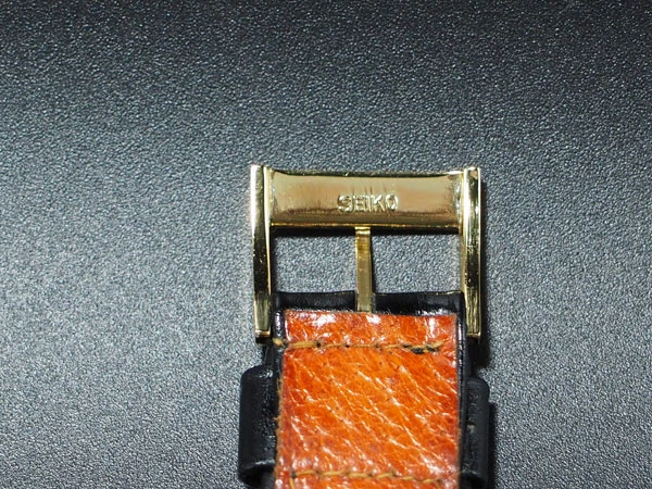 セイコー クラウン Seiko Crown 21石 ダイアショック SEIKOSHA 裏蓋保護シール有 尾錠 バネ棒 ベルト付