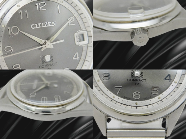 シチズン オートデーター コンパクト 17石 Ref.AUDS 2804-TA SS グレーダイヤル ブレス仕様 オートマチック CITIZEN Auto Dater COMPACT Para Water [代行おまかせコース]