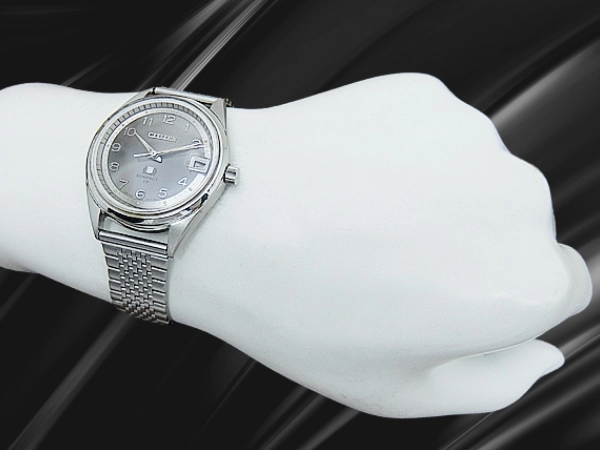 シチズン オートデーター コンパクト 17石 Ref.AUDS 2804-TA SS グレーダイヤル ブレス仕様 オートマチック CITIZEN Auto Dater COMPACT Para Water [代行おまかせコース]