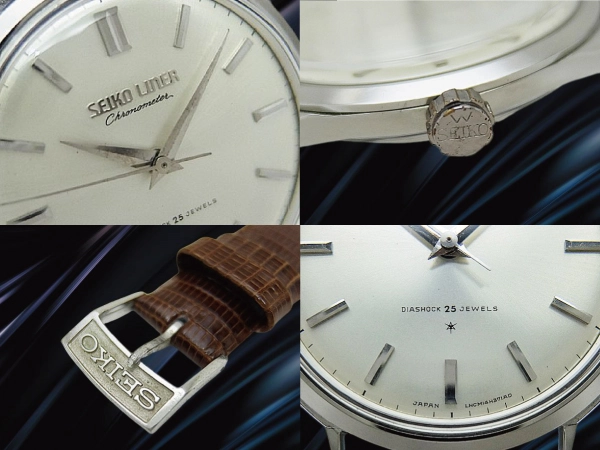 セイコー ライナー クロノメーター Ref.46999 Cal.460 SS シルバーダイヤル 星なし獅子メダリオン SEIKO尾錠 手巻き SEIKO LINER Chronometer [代行おまかせコース]