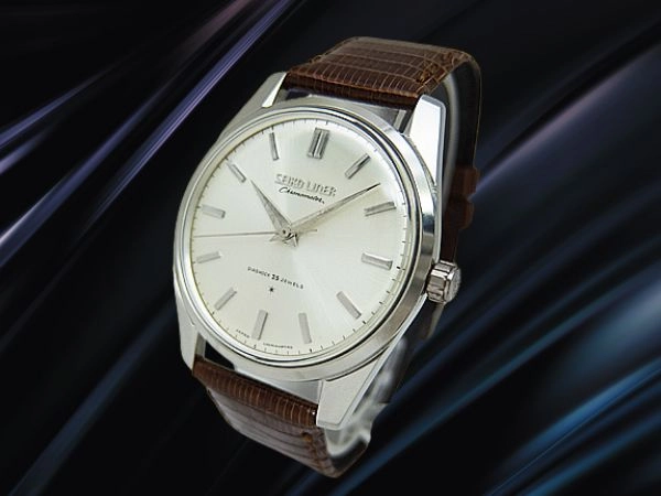 セイコー ライナー クロノメーター Ref.46999 Cal.460 SS シルバーダイヤル 星なし獅子メダリオン SEIKO尾錠 手巻き SEIKO LINER Chronometer [代行おまかせコース]