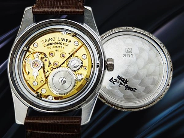 セイコー ライナー クロノメーター Ref.46999 Cal.460 SS シルバーダイヤル 星なし獅子メダリオン SEIKO尾錠 手巻き SEIKO LINER Chronometer [代行おまかせコース]
