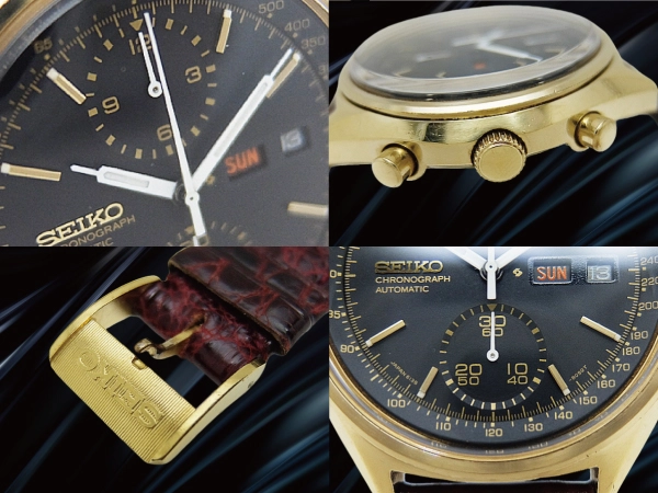 セイコー クロノグラフ 21石 6138-8020 Cal.6138B SGP/SS ブラックダイヤル SEIKO尾錠 オートマチック SEIKO CHRONOGRAPH [代行おまかせコース]