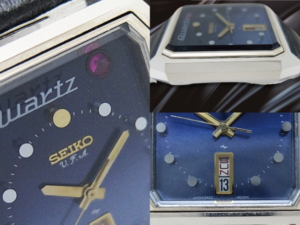 セイコー クオーツ V.F.A 3923-502A SS スクエア ブルーグラデーションダイヤル セコンドフラッシュ機能 SEIKO Quartz V.F.A. [代行おまかせコース]