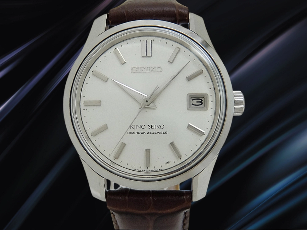キングセイコー セカンドモデル 25石 4402-8000 SS シルバーダイヤル SEIKOメダリオン 手巻き KING SEIKO 44KS [代行おまかせコース]