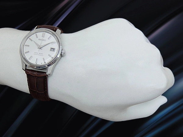 キングセイコー セカンドモデル 25石 4402-8000 SS シルバーダイヤル SEIKOメダリオン 手巻き KING SEIKO 44KS [代行おまかせコース]